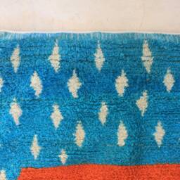 Colorful Moroccan Rug, Custom Fabulous Boujad Azilal Abstract Multicolored Carpet, Handmade Bohemian Rug - thumbnail 4