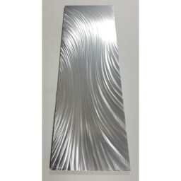 Modern Abstract Metal Wall Art, Silver Falls, Indoor Outdoor - thumbnail 2