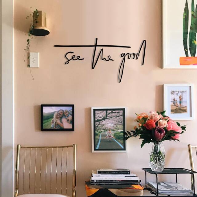 See The Good Metal Wall Art Modern Bedroom Decor - image 1