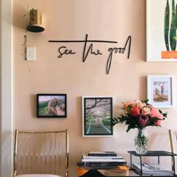 See The Good Metal Wall Art Modern Bedroom Decor - thumbnail 1