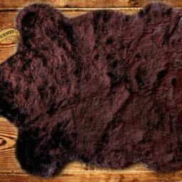 Faux Fur Bear Pelt Rug - Shaggy Accent Rug, Choose Your Size - thumbnail 3