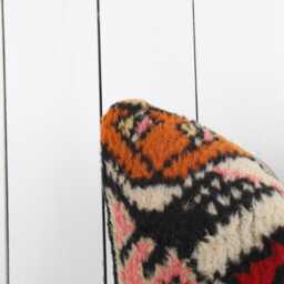 Rustic Kilim Pillow Cover - 16x16 Turkish Boho Cushion - thumbnail 3