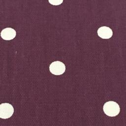 "2 X Clarke & Dotty Spot Polka Dots Berry Purple Cushion Cover 16"" - 22" - thumbnail 3