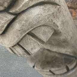 Concrete Tiki Totem Statue Cement Tribal Sculpture Polynesian Style Figurine Stone Ornament Handmade Outdoor Decoration Yard Art Gift - thumbnail 3
