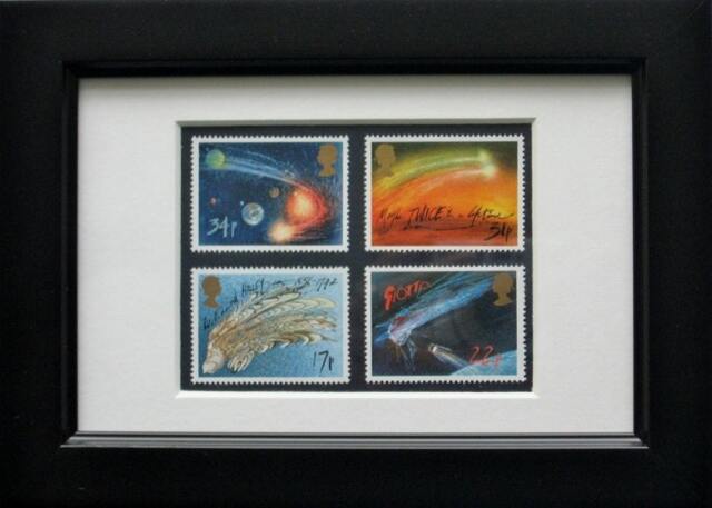 Halley's Comet Framed Stamps From 1986 For 40Th Birthday Or Anniversary