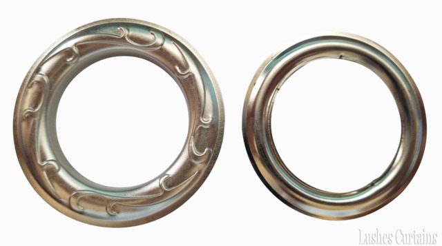 Large Nickel Design #18 Metal Curtain Drapery Supply #12 Hardware 1 9/16 - image 1