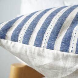 Indigo Striped Pillow Cover - thumbnail 4