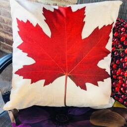 Red Leaf Decorative Pillow Covers - thumbnail 4