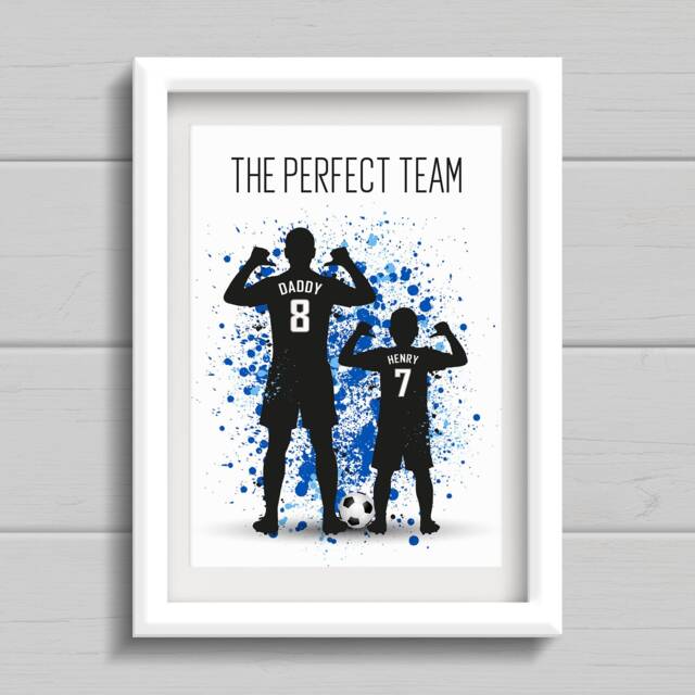 Football Gift For Dad Or Brother, Personalised Present Daddy, Birthday Father's Day Gift - image 1