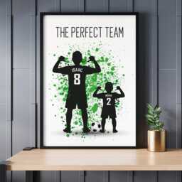 Football Gift For Dad Or Brother, Personalised Present Daddy, Birthday Father's Day Gift - thumbnail 3