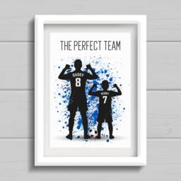 Football Gift For Dad Or Brother, Personalised Present Daddy, Birthday Father's Day Gift - thumbnail 1