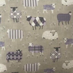 Handmade Sheep Pillow Cover Lavender Country Linen Cushion Sham - thumbnail 2