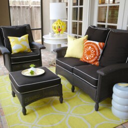 Window Seat Cushion Cover, Black With White Piping , 42x 15x4 Daybed Mattress Cover , Any Size, Many Colors - thumbnail 2