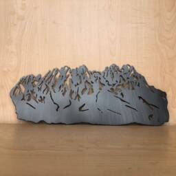 Organ Mountains Metal Wall Art With Powder Coat, New Mexico Mountain Range - thumbnail 3