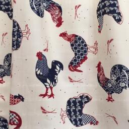 Americana Red, White & Blue Rooster Valance ~ 42 - thumbnail 3