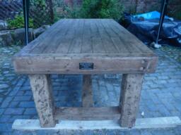 Handcrafted Rustic Oak Dining Table & Bench - Optoinal - thumbnail 1