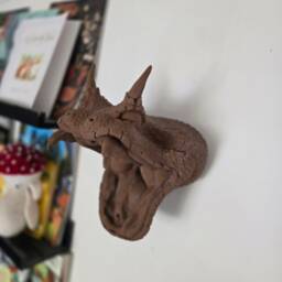 Horned Viper Wall Art - Animal Mount 3D Printed - thumbnail 3