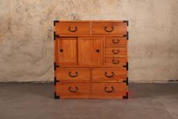 Japanese Style Kiri Wood Choba Dansu, Tansu, Merchant Chest. - Kb6 - thumbnail 1