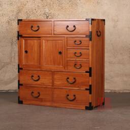 Japanese Style Kiri Wood Choba Dansu, Tansu, Merchant Chest. - Kb6 - thumbnail 3
