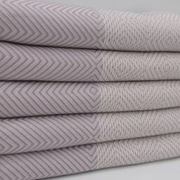 "Turkish Blanket, Lilac Blanket, Peshtemal Cover, Beach Towel, Turkish Cotton Blanket, Bed Cover, Turkish Throw, 75""x91" - thumbnail 3