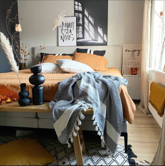stonewashed Linen Duvet Cover With Ties, European Bedding - image 1