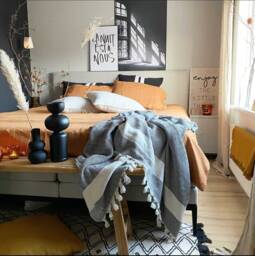 stonewashed Linen Duvet Cover With Ties, European Bedding