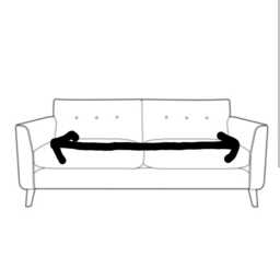 French Farmhouse Sofa Cover Slipcover White Ruffle Frilly Shabby Chic Cotton Protection Cottage - thumbnail 4