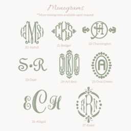 Monogrammed Toile Bath Towel Set/Absorbent 100% Cotton - thumbnail 4