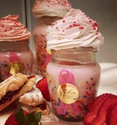 Large Handmade Natural Soy Cupcake Candles - 13.5Oz Pink Sprinkles - Or Custom Order - thumbnail 1