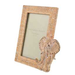 "Naturecraft Wood Effect Elephant Photo Frame 4"" X 6" - thumbnail 2