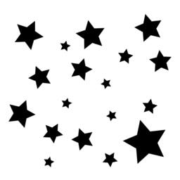 Simple Small Stars Multi-Sized - Wall Decal Custom Vinyl Art Stickers - thumbnail 2