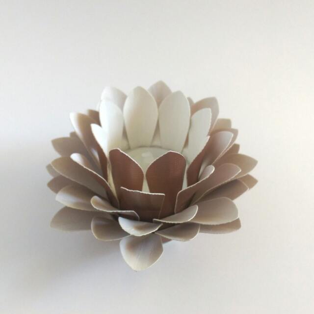 Paper Lotus Lantern -Metallic Copper - image 1