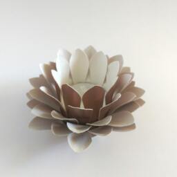 Paper Lotus Lantern -Metallic Copper
