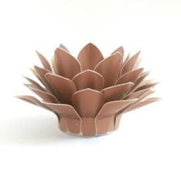 Paper Lotus Lantern -Metallic Copper - thumbnail 3