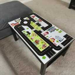 Ikea Lack Table Decal Kids City Road Play Mat - 90x55cm - thumbnail 2