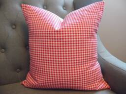 Gingham. Fuscia/Rasberry/White.valentine's Day Decor.toss Pillows.throw Pillows.slipcovers.pillow Covers.cushion Covers.sofa Cushion - thumbnail 1