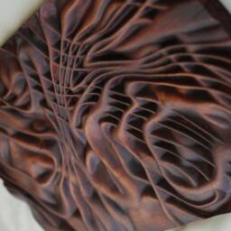 "Organic Wood Wall Art, Us Delivery Duty Paid, Woodcarving, ""Organic Flow 1" - thumbnail 4