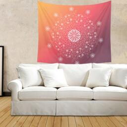 Mandala Wall Hanging, Gradient Tapestry, Floral Decor, Bohemian Tapestries, Indie Decor, Yoga Decor - thumbnail 2