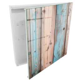Pastel Wood Key Cabinet For Home, Blue Box Rustic Textures, Lovers Of Nature & Style - thumbnail 2