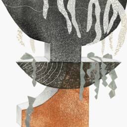 Art Print Of Potted Plant, Modern Minimalist Wall Decor, Housewarming Gift For Interior, Framing, Surrealistic Flower - thumbnail 3
