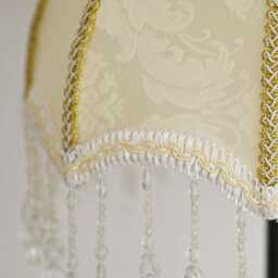 Fringes Victorian Lampshade, Home Decor, Luxury Ceiling Pendent Tassel Lampshade For Floor/Table Lighting, Housewarming Gift - thumbnail 2