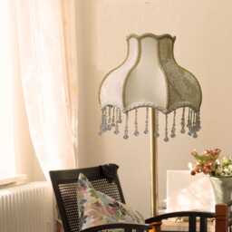 Fringes Victorian Lampshade, Home Decor, Luxury Ceiling Pendent Tassel Lampshade For Floor/Table Lighting, Housewarming Gift - thumbnail 3
