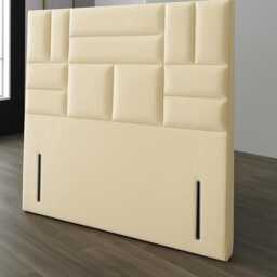 Plush Velvet Multi Panel Headboard - 54 Inch, Floor Standing - thumbnail 2