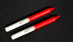 2 Danish Candles 24 cm With Santa Claus, Great St. Nicholas' Day Gift - thumbnail 1