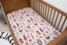 Christmas - Merry, Bedding, Duvet Covers, Fitted Sheets, Festive Bedding, Penguins, Red Santa Kids Bedding - thumbnail 1