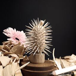 Wooden Cactus, Very Thorny Hardy Flower, For Windowsill & Table, Decorates The Shelves - thumbnail 4