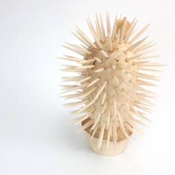 Wooden Cactus, Very Thorny Hardy Flower, For Windowsill & Table, Decorates The Shelves - thumbnail 2