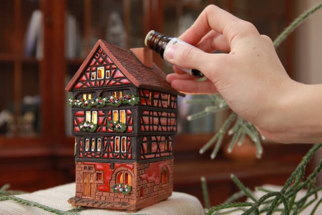 Handmade Ceramic Tealight Holder - Miniature Of The Original House in Colmar - image 1
