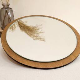Round Wall Mirror, ??ircle Boho Vanity Small Mirror - thumbnail 2