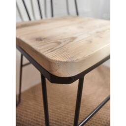 Hairpin Dining Chair Made With Reclaimed Wood - Available in A Range Of Finishes - thumbnail 2